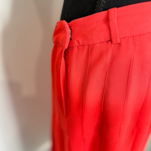 BCBGMaxAzria Poppy Bonita Pleated Chiffon Side Zip Skirt (Size 8) - Picture 4 of 6